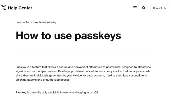 应县苹果维修店铺分享iOS用户如何通过通行密钥(Passkey)登录 